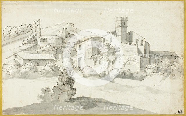 Landscape with an Old Castle, n.d. Creator: Michel-Ange Houasse.