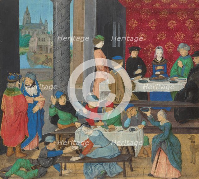 The Temperate and the Intemperate, about 1475-1480. Creator: Master of the Dresden Prayer Book.