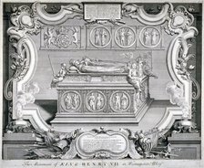 Tomb of Henry VII and Queen Elizabeth, Westminster Abbey, London, c1750. Artist: Claude Dubosc
