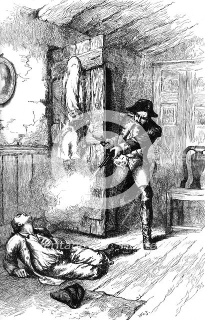Fannin's atrocity: murder of an American planter, c late 18th century (c1880). Artist: Unknown