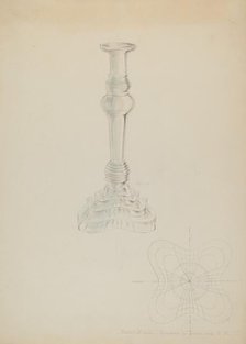 Candlestick, c. 1936. Creator: Hebilly West.