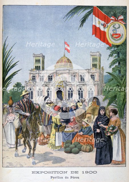 The Peruvian pavilion at the Universal Exhibition of 1900, Paris, 1900. Artist: Unknown
