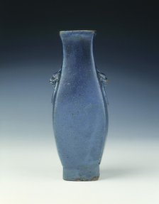 Shiwan blue vase, Late Ming dynasty, China, 1600-1644. Artist: Unknown