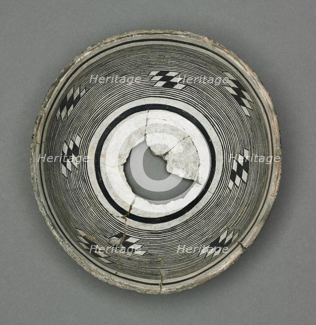 Bowl with Geometeric Design (Concentric Circles), c 1000- 1150. Creator: Unknown.