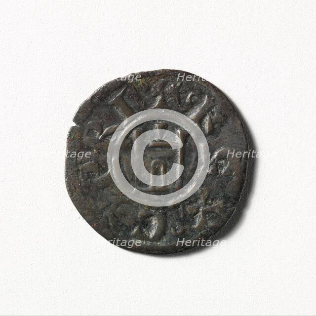 Coin (Denier) of Henry I of Cyprus (1218-1253), Cypriote, 1218-1253. Creator: Unknown.