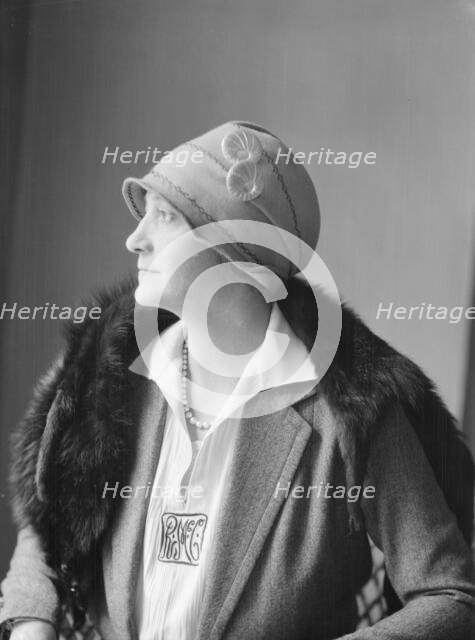 McCormick, Medill, Mrs., portrait photograph, 1927 Creator: Arnold Genthe.