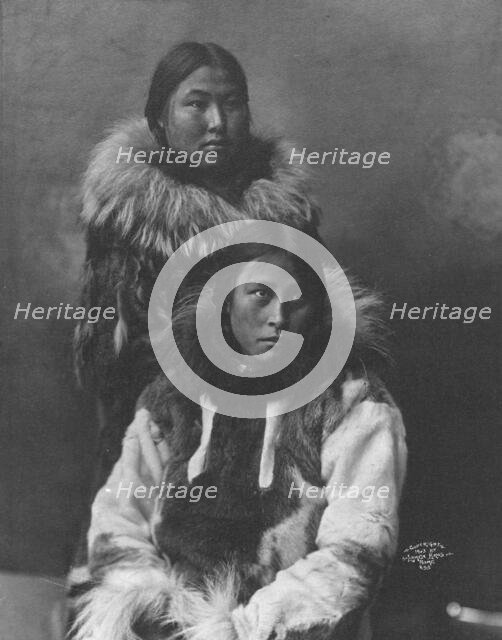 Two Eskimo women posing , c1903, printed (1927?). Creator: Unknown.