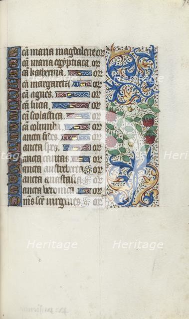 Book of Hours (Use of Rouen): fol. 94r, c. 1470. Creator: Master of the Geneva Latini (French, active Rouen, 1460-80).