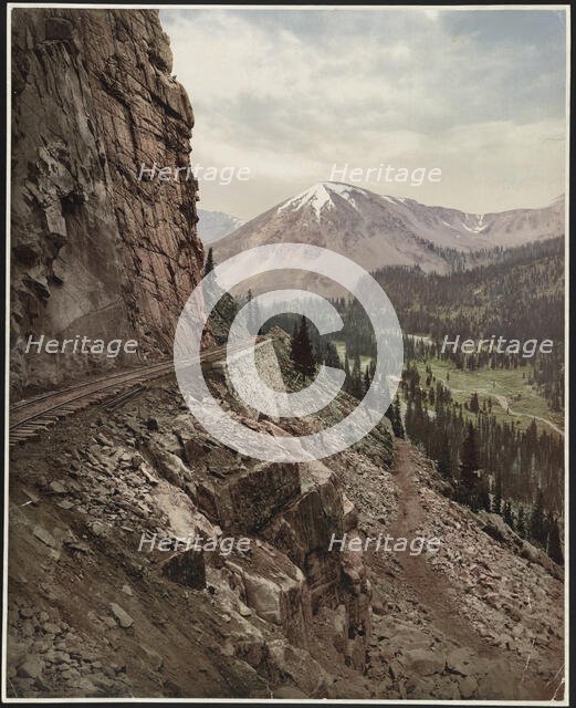 The palisades, Alpine Pass, Colorado, c1899. Creator: William H. Jackson.