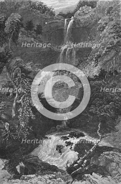 'Panorama of Trenton Falls', 1883. Artist: G. Wyand.