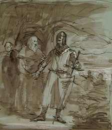 Historical Composition - Robert the Bruce?, c1849. Creator: John Phillip.