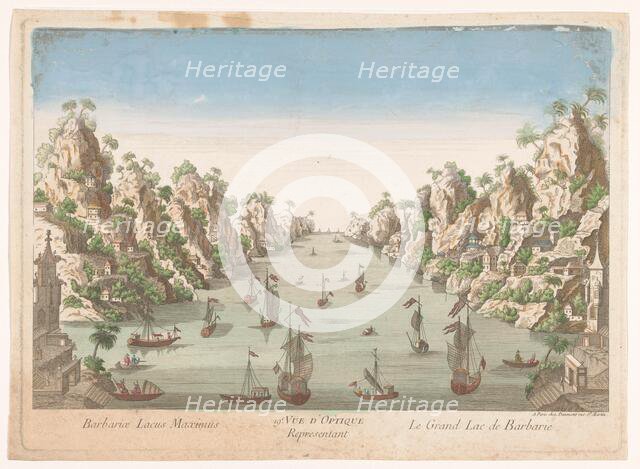 View of the big lake in Hanoi, 1745-1775. Creator: Unknown.