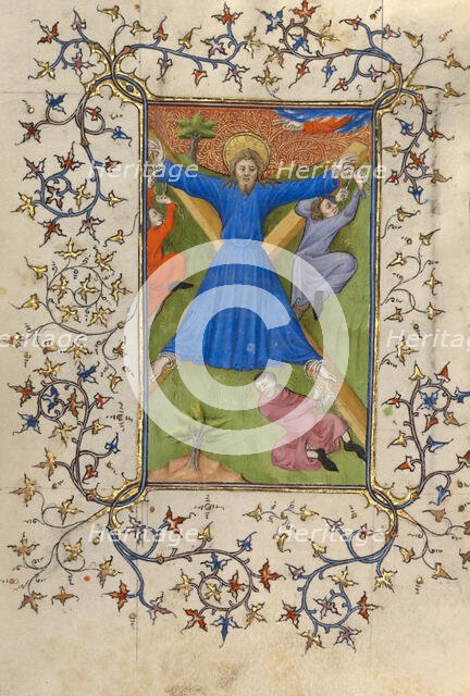 The Martyrdom of Saint Andrew; Book of Hours, about 1410. Creator: Unknown.
