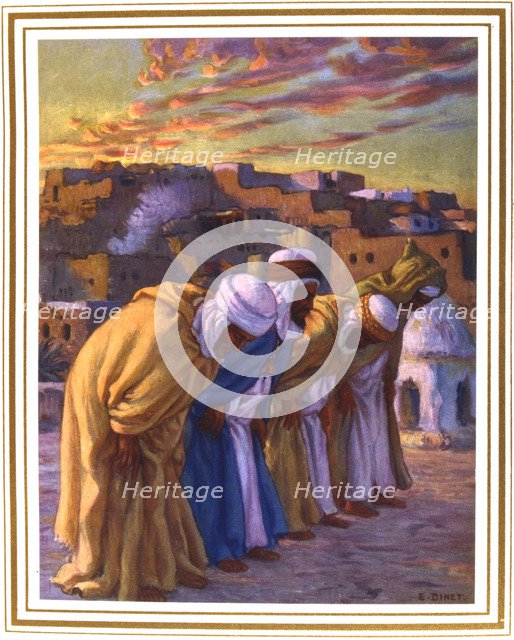 El Rekaa ou L'inclination (La Priere)' (Prayer of Inclination), 1918. Artist: Etienne Dinet