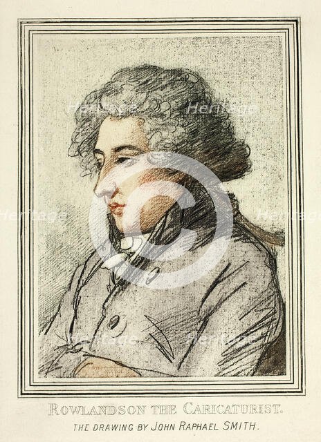 Portrait of Thomas Rowlandson, from Reproductions of Drawings by Old Masters in the BM, 1894. Creator: After John Raphael Smith (English, 1751-1812).