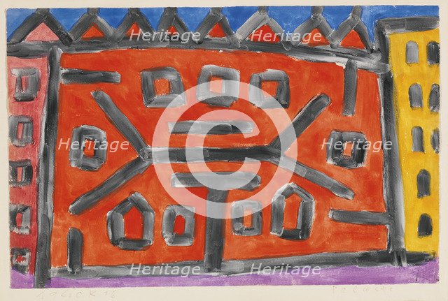 Paläste (Palaces), 1940. Artist: Klee, Paul (1879-1940)