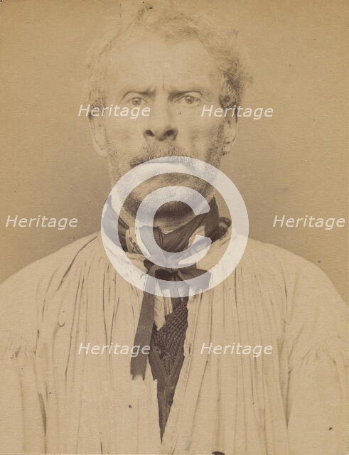 Bellon. Joseph, Alexandre. 54 ans, né à Granville (Meuse) le 19/6/39. Journalier. Anarchis..., 1894. Creator: Alphonse Bertillon.