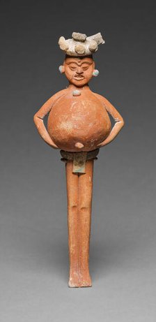Rattle in the Form of a Mythological Figure, A.D. 650/800. Creator: Unknown.