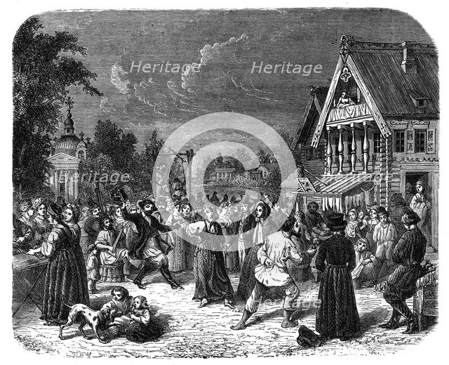 A village fete in Russia, c1890. Artist: Unknown