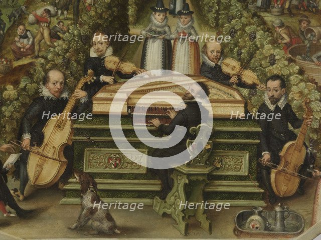 Spinet lid of Lucas Friedrich Behaim von Schwartzbach, 1619. Artist: Anonymous  