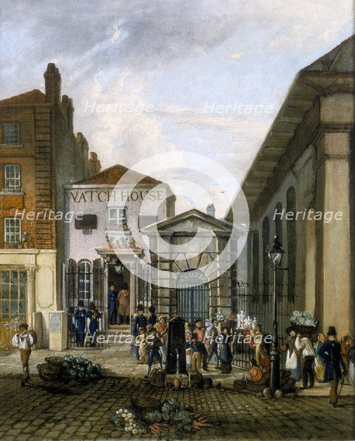 'Watch House, Covent Garden', c1835. Artist: Unknown