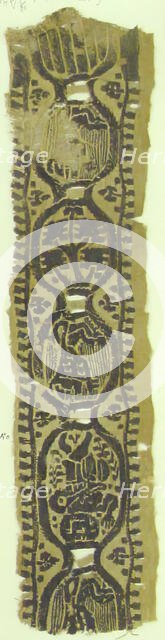 Textile Fragment, Coptic, 6th century. Creator: Unknown.