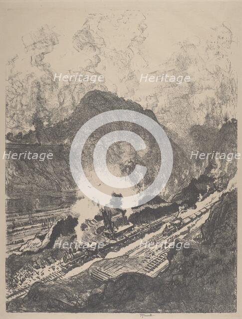 The Cut from Culebra, 1912. Creator: Joseph Pennell.