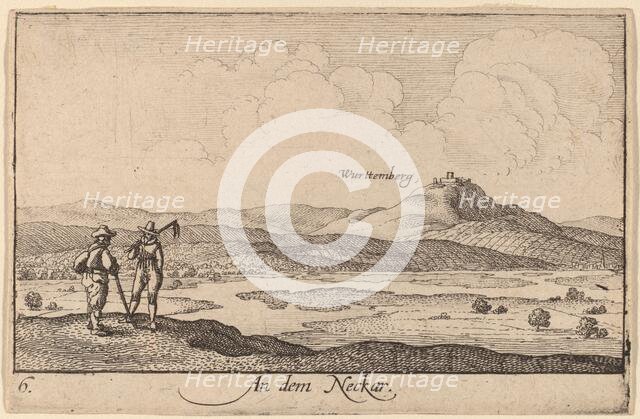 On the Neckar, 1635. Creator: Wenceslaus Hollar.