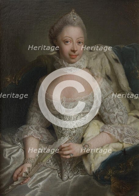 Sofia Charlotta, 1744-1818, Princess of Mecklenburg-Strelitz, Queen of England, 1762. Creator: Georg David Matthieu.