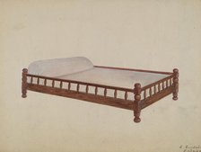 Trundle Bed, 1935/1942. Creator: Mattie P. Goodman.