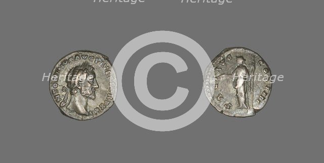 Denarius (Coin) Portraying Emperor Antoninus Pius, 160. Creator: Unknown.