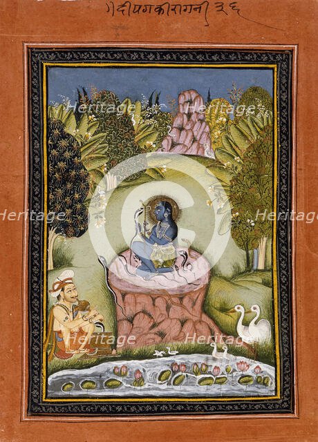 Asavari Ragini, the Fourth Wife of Shri Raga, Folio from a Ragamala (Garland of Melodies), c1790. Creator: Unknown.