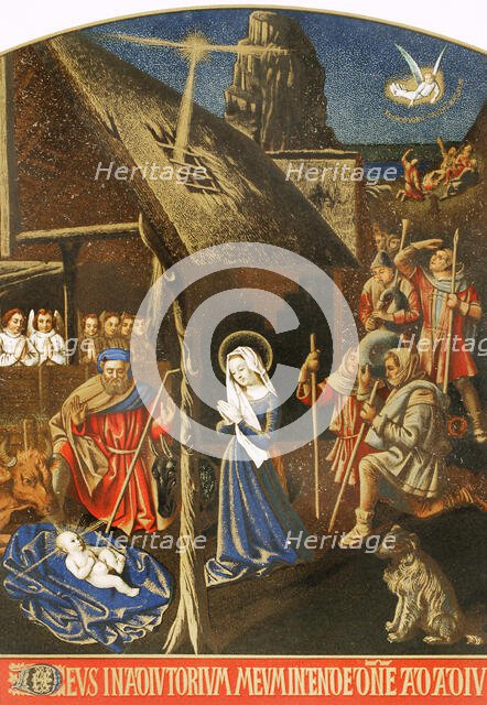 The Adoration of the Shepherds, 15th century, (1877).  Creator: Unknown.