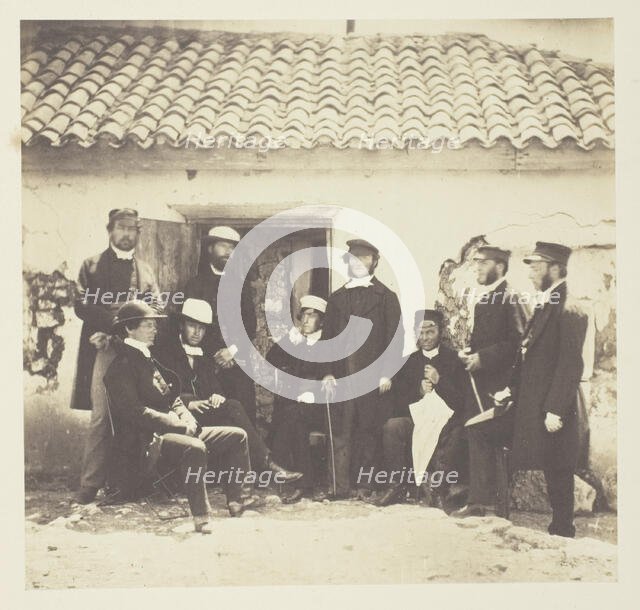 Untitled [Reverend Henry Press and clergy], 1855.  Creator: Roger Fenton.