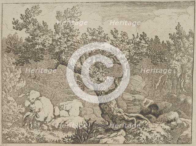 The Sportsman near the Large Tree, 17th century. Creator: Allart van Everdingen.