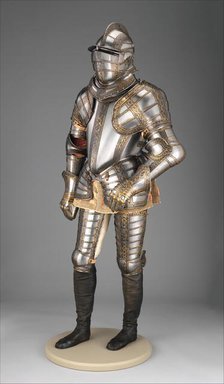 Armour of Sir James Scudamore (1558-1619), British, Greenwich, c1595-96; restored 1915. Creators: Jacob Halder, Royal Workshops at Greenwich, Daniel Tachaux.