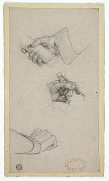 Study of Hands, c. 1858. Creator: Charles Lucy.