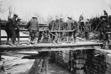 British engineers repairing bridge, between c1915 and 1918. Creator: Bain News Service.