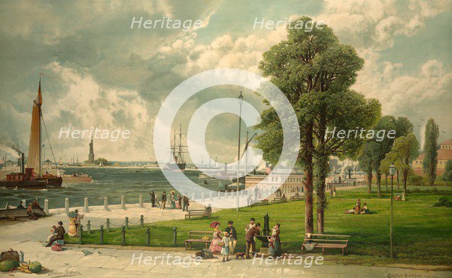 Castle Garden, New York, pub. 1887. Creator: Andrew Melrose (1860 - 1928).