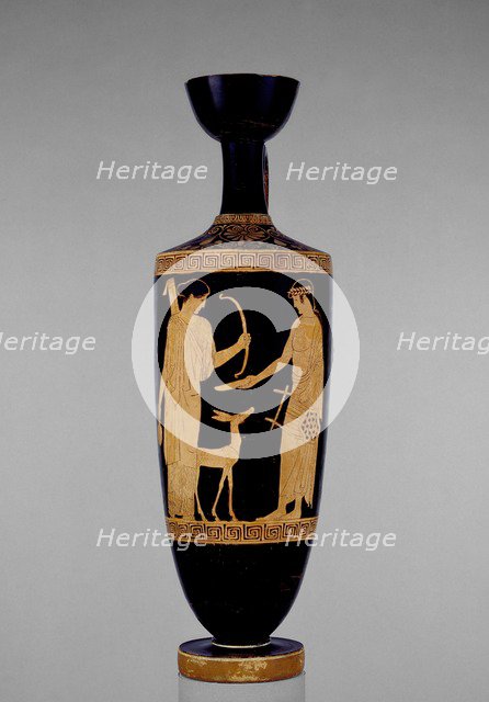 Attic red-figure lekythos, c540 BC. Artist: Villa Giulia Painter.