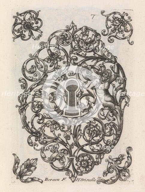 Diverses Pieces de Serruriers, page 8 (recto), ca. 1663. Creator: Jean Berain.