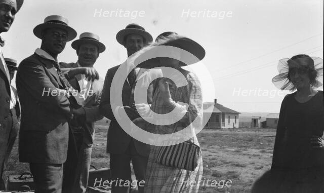 Movie set for a western, between 1896 and 1942. Creator: Arnold Genthe.