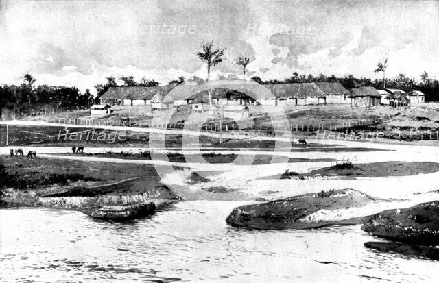 The Spanish-American War: the "Sandoval" encampment in the vicinity of Guantanamo, 1898. Creator: Unknown.