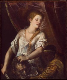 Judith and Her Maidservant with the Head of Holofernes, c1570. Creator: Titian.