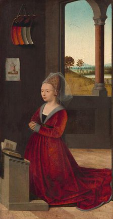 Portrait of a Female Donor, c. 1455. Creator: Petrus Christus.