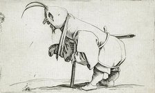 A Disabled Man Weaving a Hood, 1616. Creator: Jacques Callot.