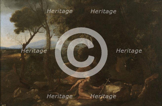 Landscape with Saint Paul the Hermit, 1638. Artist: Poussin, Nicolas (1594-1665)