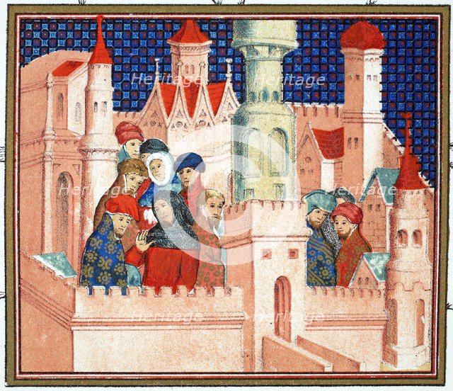 Consultation between Richard II and his nobles at Conway Castle, 19th Century.