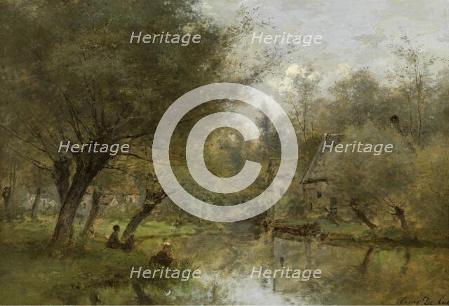 Landscape near Saint-Germain-en-Laye, 1879. Creator: César de Cock.