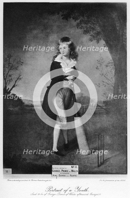 George, the Prince of Wales (1762-1830), the future King George IV, 18th century (1912). Artist: Unknown